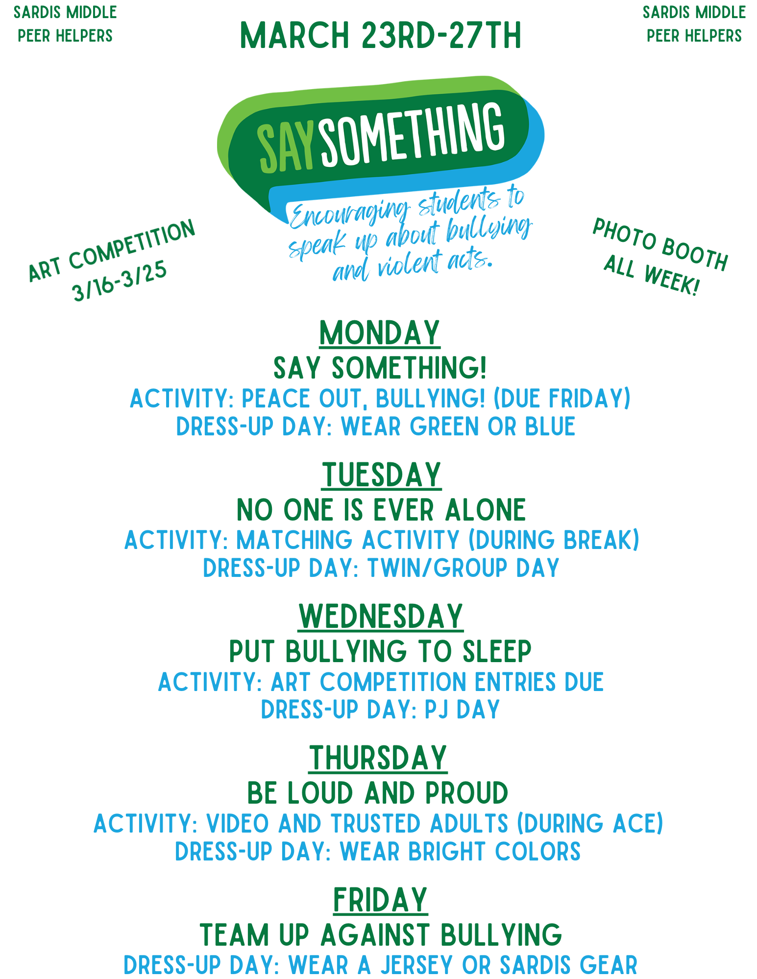 Say Something Week: March 23rd-27th